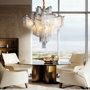 Alisa Luxury Flower Chain Tassel Chandelier