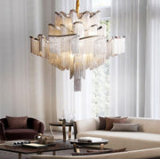 Alisa Luxury Flower Chain Tassel Chandelier