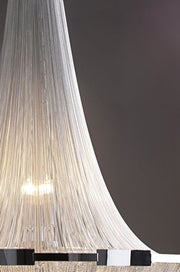 Alisa Luxury Plated Aluminum Chain Tassel Chandelier
