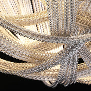 Alisa Luxury Plated Aluminum Chain Tassel Chandelier