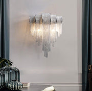 Alisa Luxury Plated Aluminum Chain Tassel Wall Sconce