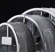 Alisa Luxury Plated Aluminum Chain Tassel Wall Sconce