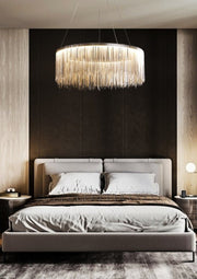 Alisa Luxury Round Chain Tassel Chandelier