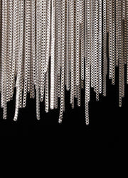 Alisa Luxury Round Chain Tassel Chandelier