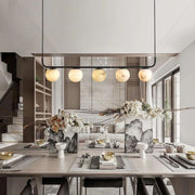 Alabaster Global Linear Chandelier 10.2