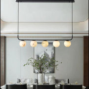 Alabaster Global Linear Chandelier 10.2