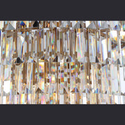 1920s Odeon Crystal Round Chandelier for Living Room, Interior lighting