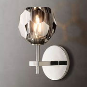 Boule De Crystal Ball Clear/Smoke Wall Sconce H9
