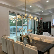 Boule De Crystal Ball Clear/Smoke Glass Round/Oval Chandelier 72