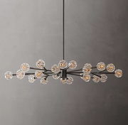 Boule De Crystal Ball Clear/Smoke Glass Round/Oval Chandelier 72