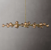 Boule De Crystal Ball Clear/Smoke Glass Round/Oval Chandelier 72