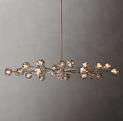 Boule De Crystal Ball Clear/Smoke Glass Round/Oval Chandelier 72