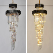 Bourbons Multi-layer Crystal Chandelier