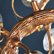 Branch Lotus Brass Chandelier