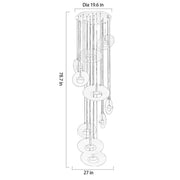 Dayan Modern Brass Chandelier