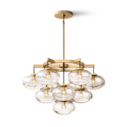 Cabrette Clear Glass Round Chandelier 36