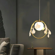 Ceramic Ginkgo Leaf Pendant