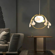 Ceramic Ginkgo Leaf Pendant