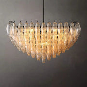 Chiaray Glass Multi-Tier Square Chandelier 32