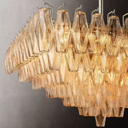 Chiaray Glass Multi-Tier Square Chandelier 32