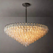 Chiaray Glass Multi-Tier Round Chandelier 47