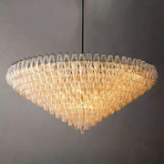 Chiaray Glass Multi-Tier Round Chandelier 61