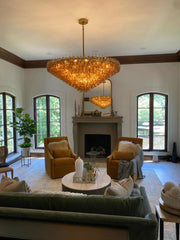 Chiaray Glass Multi-Tier Round Chandelier 61