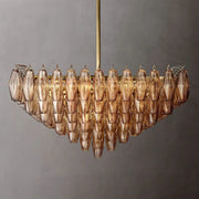 Chiaray Glass Multi-Tier Square Chandelier 32