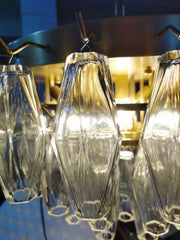 Chiaray Glass Multi-Tier Square Chandelier 32