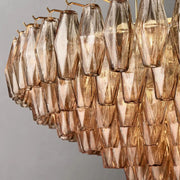 Chiaray Glass Multi-Tier Round Chandelier 47