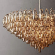 Chiaray Glass Multi-Tier Round Chandelier 47