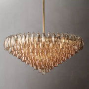 Chiaray Glass Multi-Tier Round Chandelier 47
