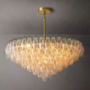 Chiara Clear Glass Tiered Round Chandelier 37