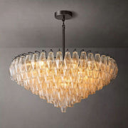 Chiara Clear Glass Tiered Round Chandelier 37