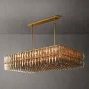 Chiaray Glass Rectangular Chandelier 54