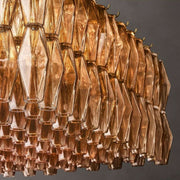 Chiaray Smoke Glass Rectangular Chandelier 74