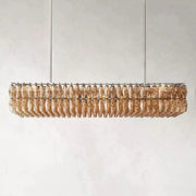 Chiaray Smoke Glass Rectangular Chandelier 74