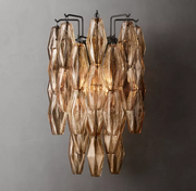 Chiara Smoke/Clear Sconce 20