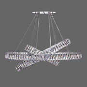 Crystal Elegance LED Chandelier // 3 Ovals