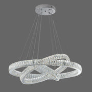 Crystal Elegance Three Ring Chandelier