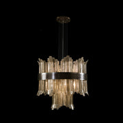 Designer semi-recessed ceiling Chandelier