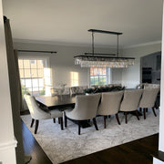 1920s Odeon 2 Tiers Crystal Linear Chandelier