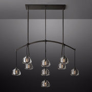Hemispheres Linear Chandelier 54