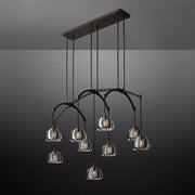 Hemispheres Linear Chandelier 54