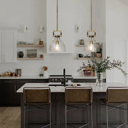 Machinists Glass Cloche Pendant