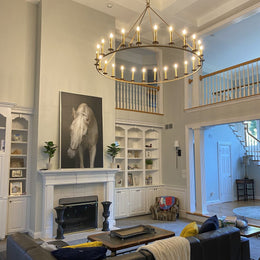 19th C. English Openwork Round Chandelier 72