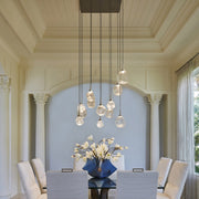 Art Twisted Square Chandelier