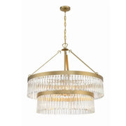 Grent 2-Tier Round  Crystals Chandelier 32