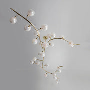 Contemporary Hand-blown Glass Globes Branch Chandelier for Dining Room Living Room and Kitchen Island