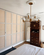 Bank Glass Globe Chandelier